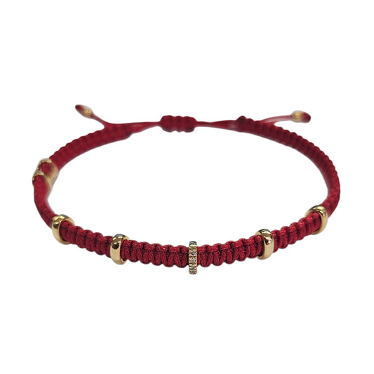 Bracciale Simple cinque barette e diamanti