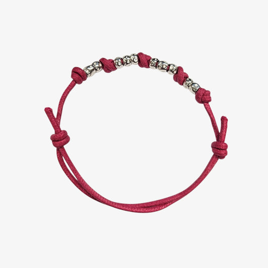 Bracciale Cordino Spesso  10 granelli