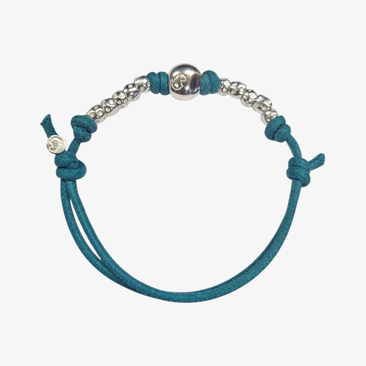 Bracciale Cordino Spesso 10 granelli e pepita