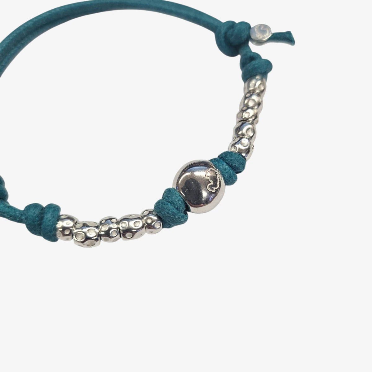 Bracciale Cordino Spesso 10 granelli e pepita