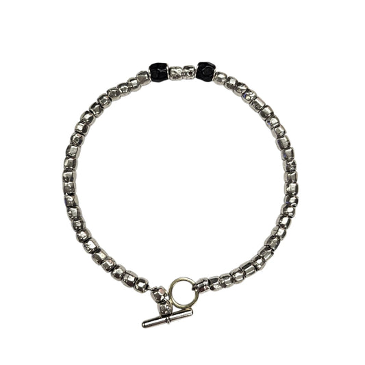 Bracciale DoDo Granelli Jais con 2 Granelli Neri