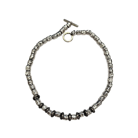 Bracciale DoDo Granelli e Rondelle TItanio
