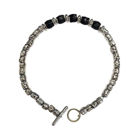 Bracciale DoDo Granelli Neri e Rondelle
