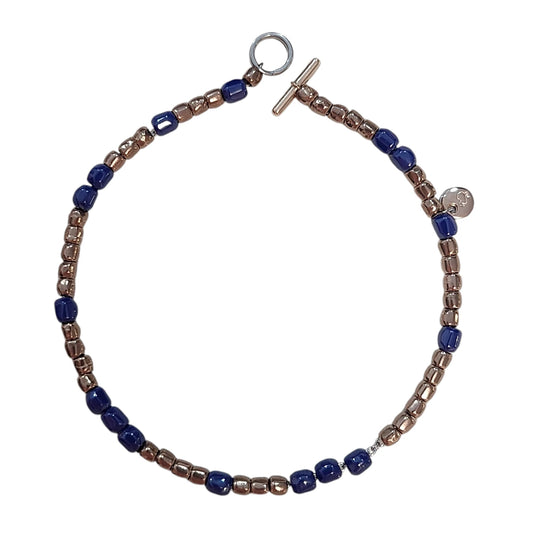 Bracciale DoDo mini-granelli blu