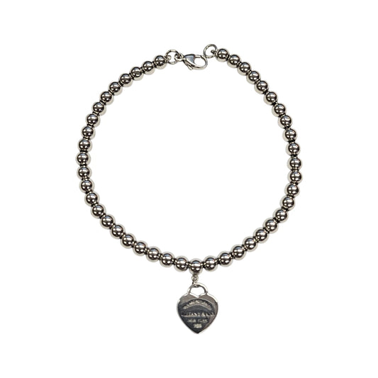 Bracciale Tiffany Beads Tag con Cuore