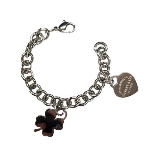 Bracciale Tiffany charm cuore e quadrifoglio