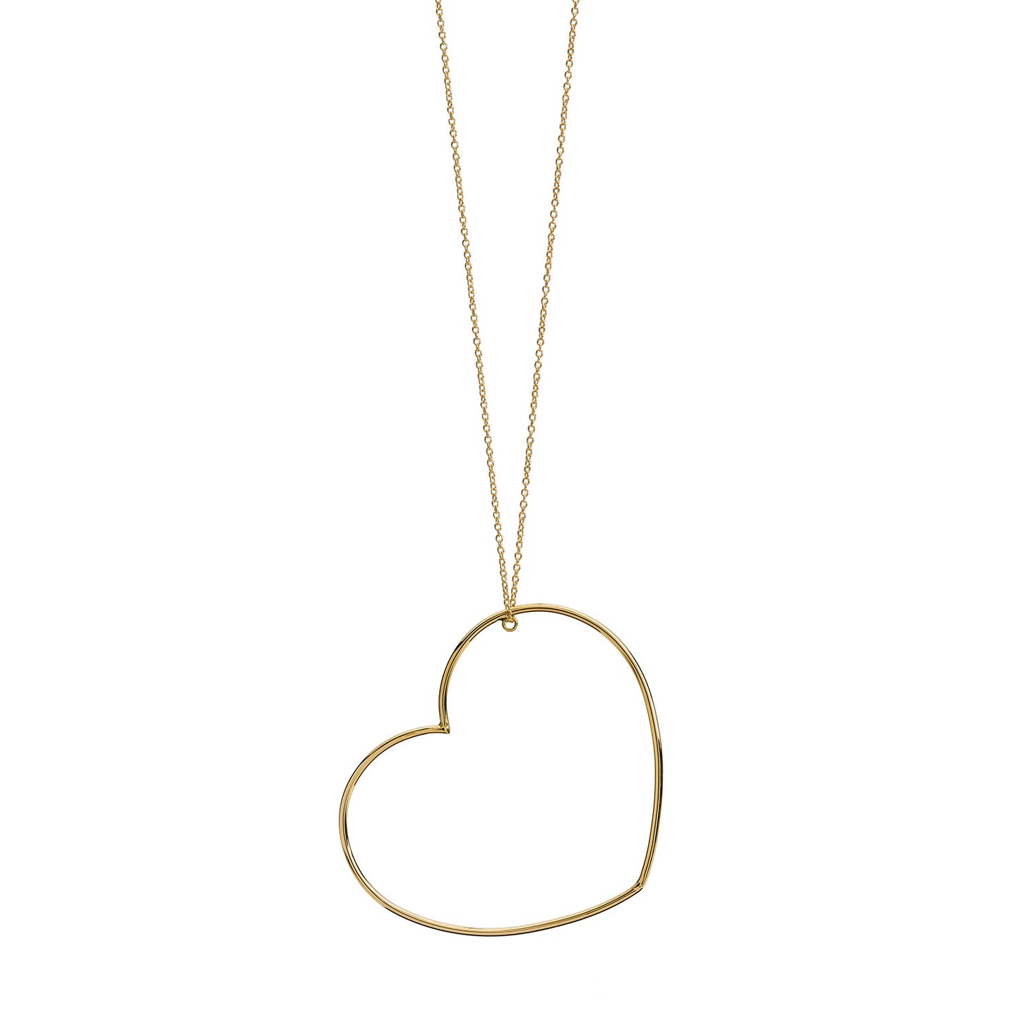 Collana Lunga con Cuore Pendente