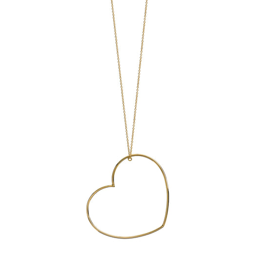 Collana Lunga con Cuore Pendente