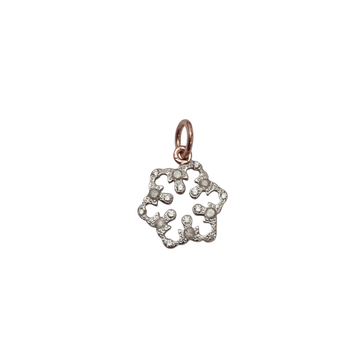 Charm DoDo Fiocco di Neve Diamanti Bianchi