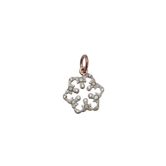 Charm DoDo Fiocco di Neve Diamanti Bianchi