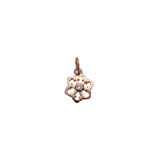 Charm DoDo Fiocco di neve in oro rosa