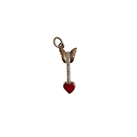Charm DoDo Letter B white gold and diamonds