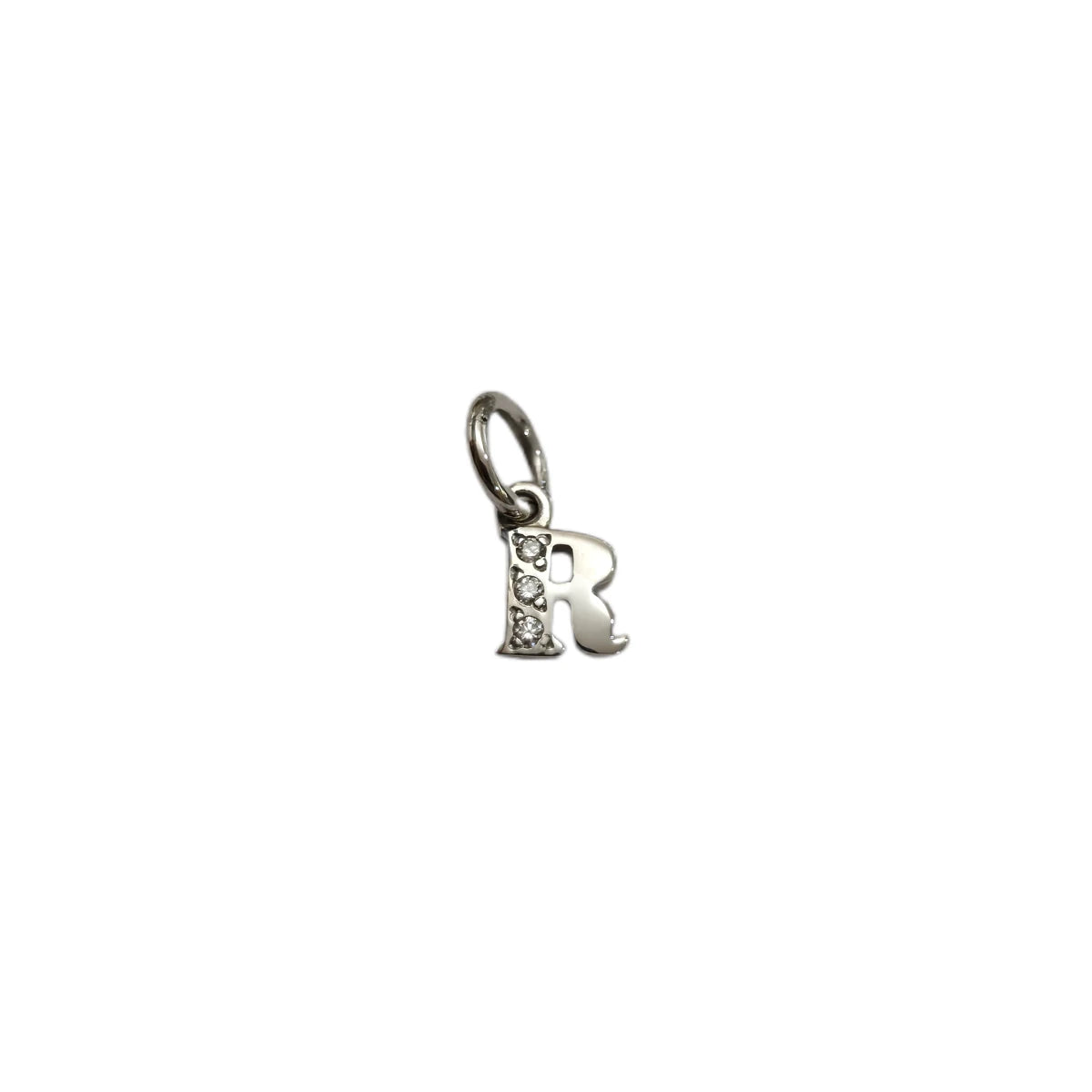 Charm DoDo Lettera R oro bianco e diamanti