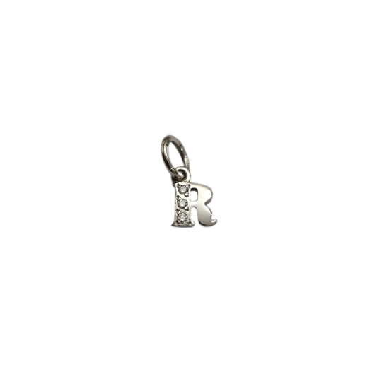 Charm DoDo Lettera R oro bianco e diamanti