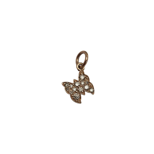 Charm DoDo Farfalla Diamanti Brown