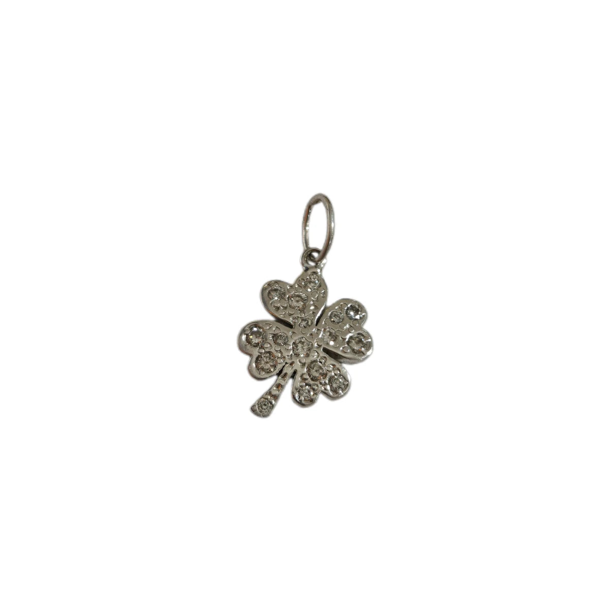 Charm DoDo Quadrifoglio Grande con Diamanti
