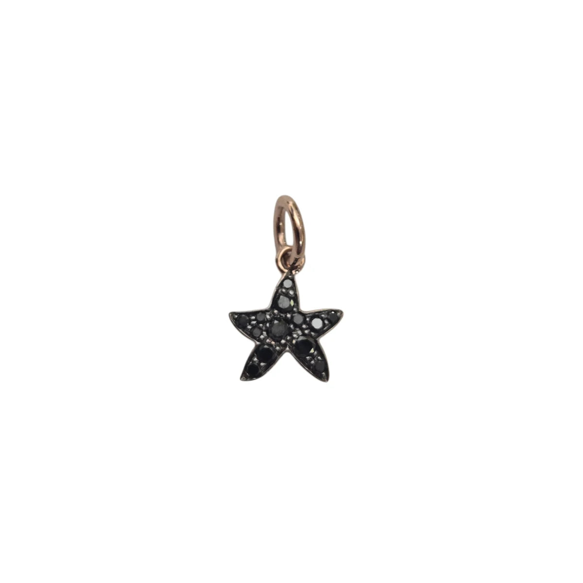 Charm DoDo Stella con Diamanti Neri