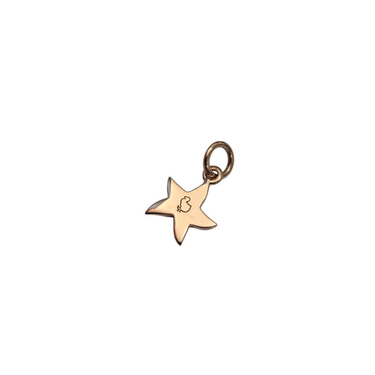 Charm DoDo Stella Oro Rosa Smalto Rosso