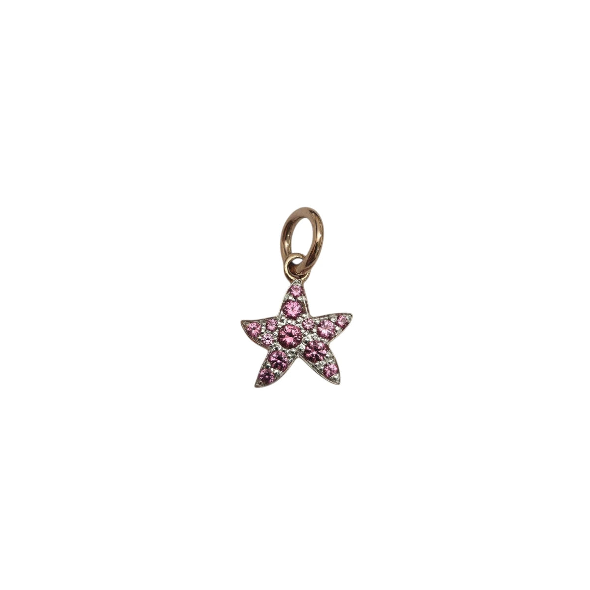 Charm DoDo Stella Oro Rosa e Spinelli Rosa