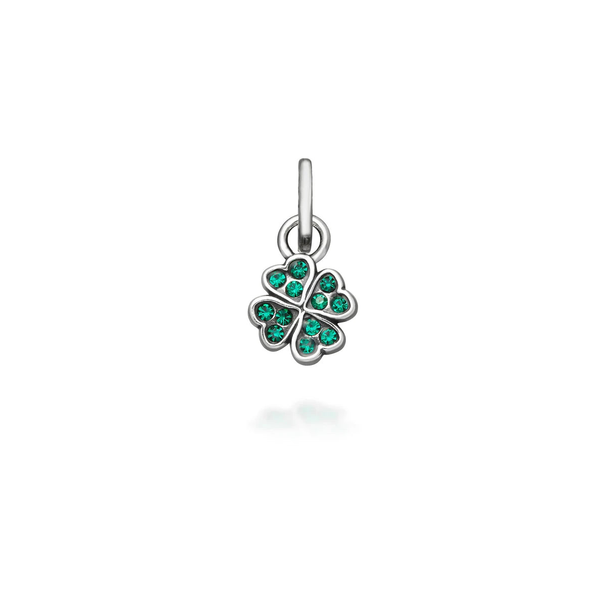 Charm Quadrifoglio Crystal Verde