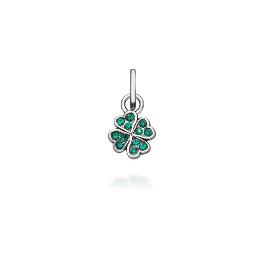 Charm Quadrifoglio Crystal Verde