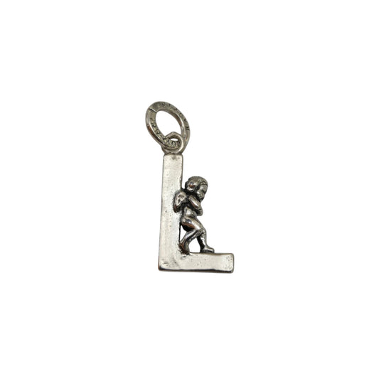 Charm Lettera L con Angelo