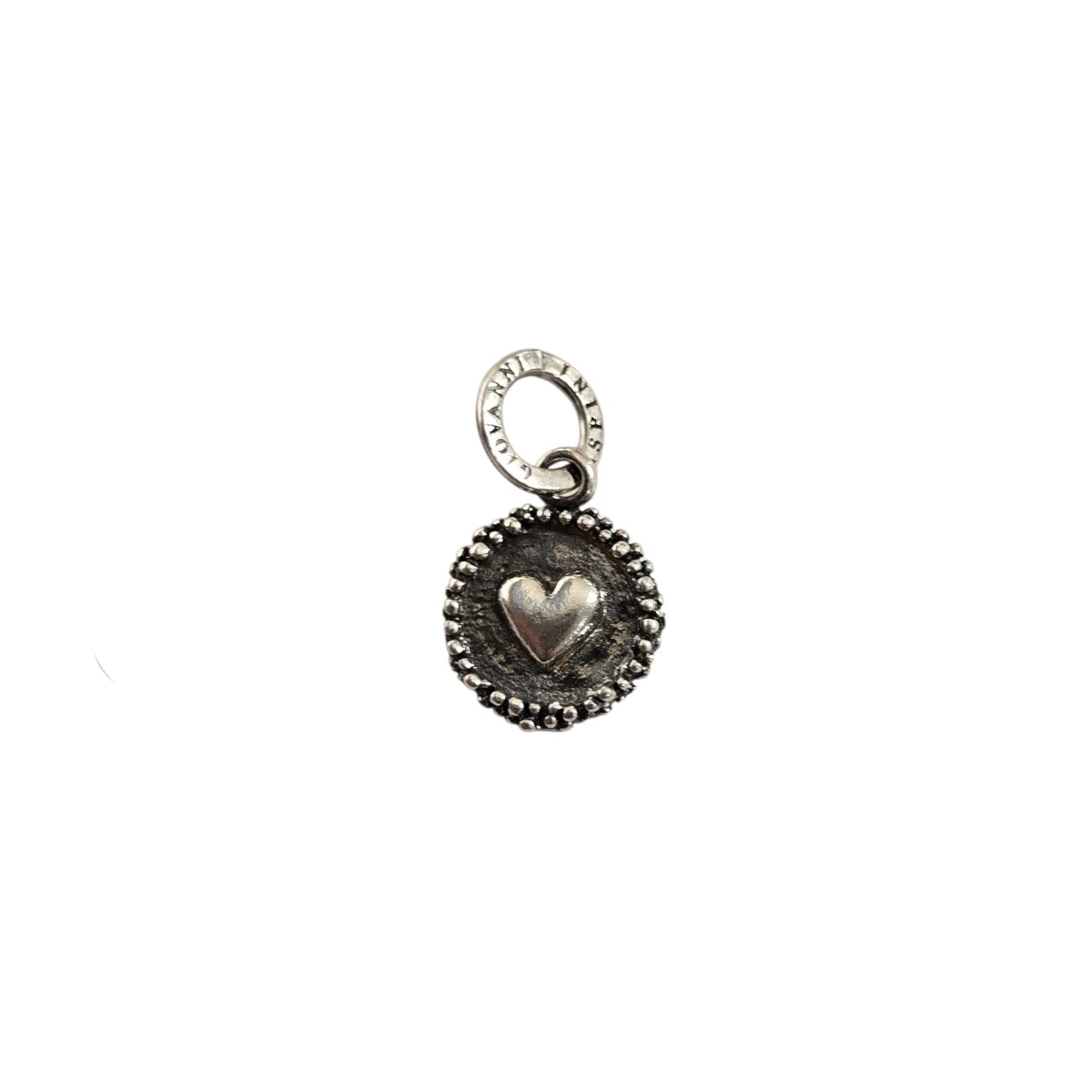 Charm Giovanni Raspini Piastrina Cuore Perlage