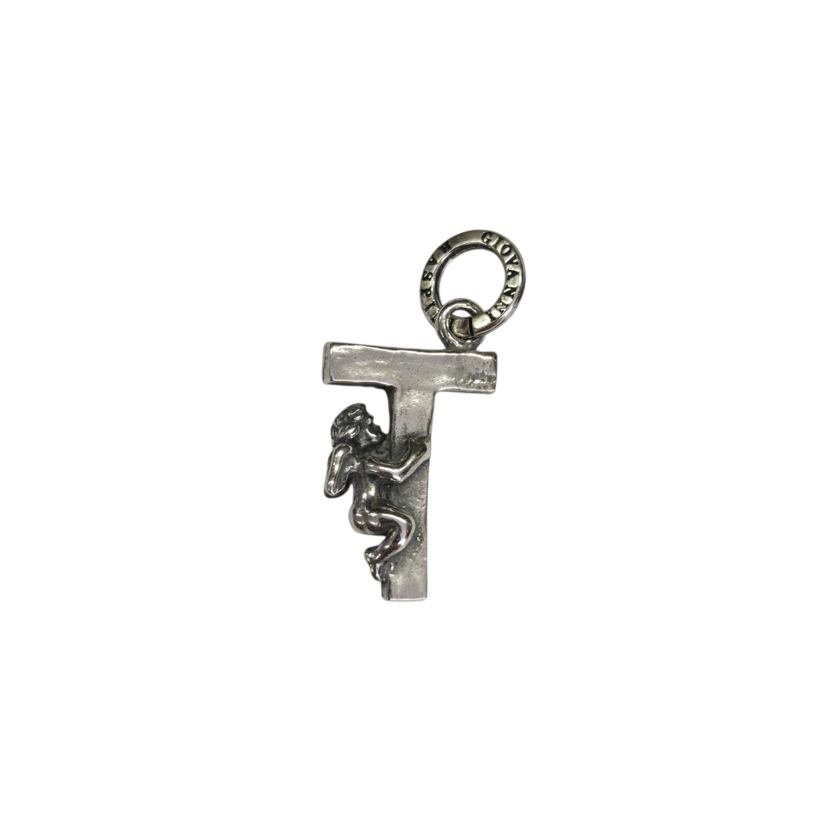 Charm Lettera T con Angelo