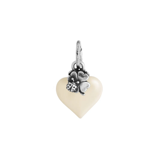 charm cuore lucky avorio