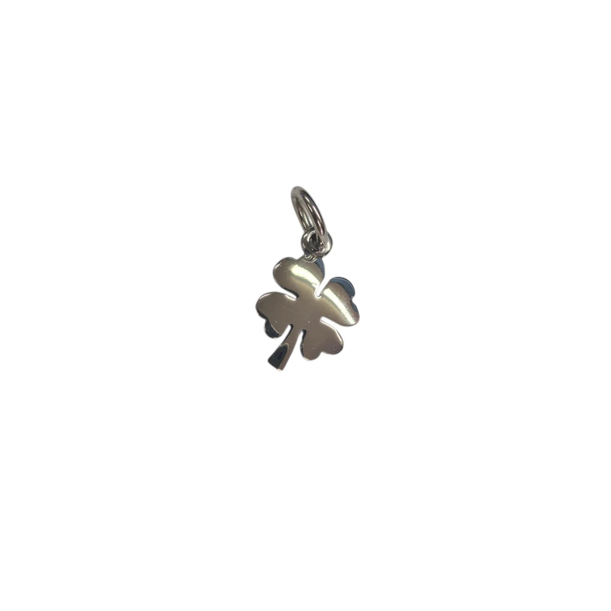 Charm DoDo Quadrifoglio in Oro Bianco