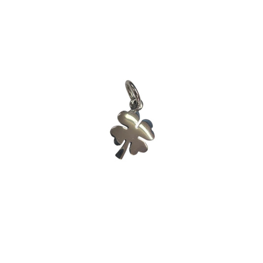 Charm DoDo Quadrifoglio in Oro Bianco