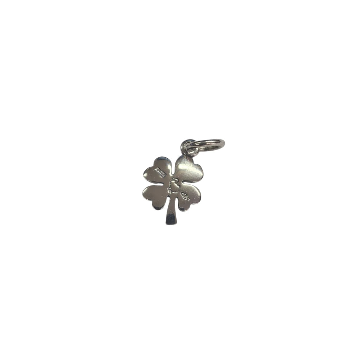 Charm DoDo Quadrifoglio in Oro Bianco