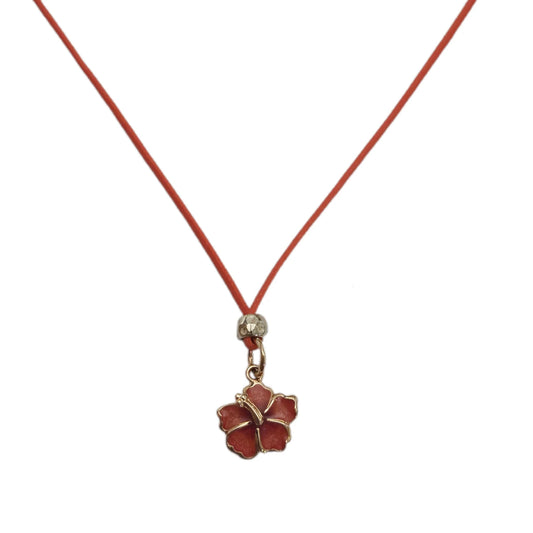 Collana DoDo Granello e Fiore di Ibisco
