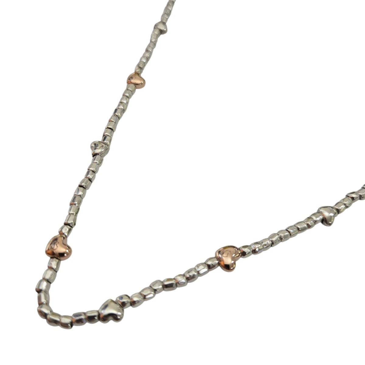 DoDo Mini Granelli Rose Gold and Silver Necklace