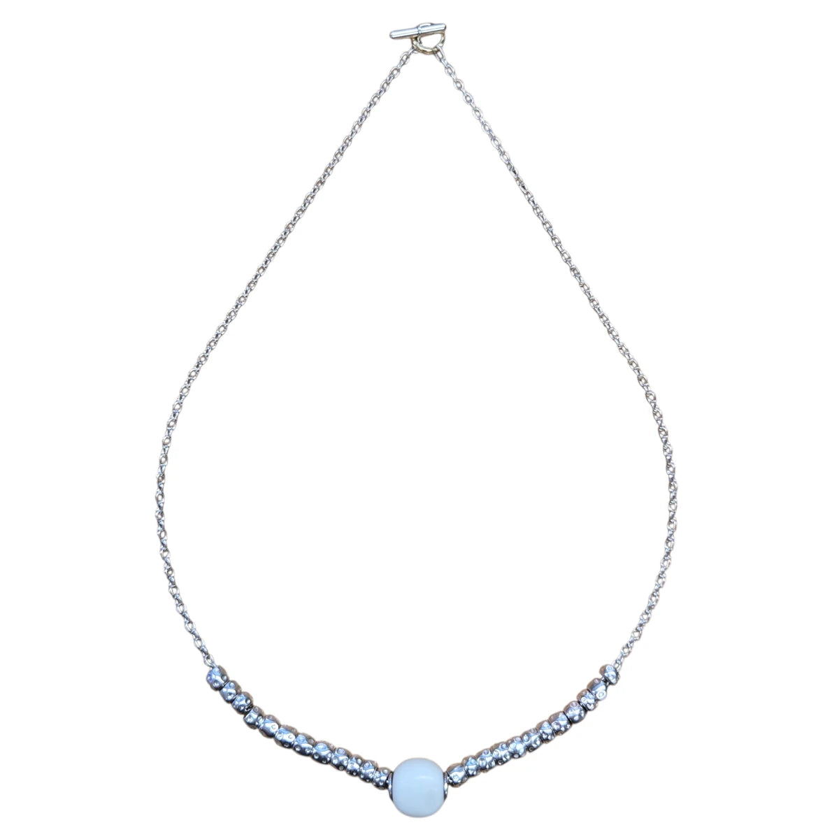 Collana DoDo Nodo Essential con Pepita Bianca