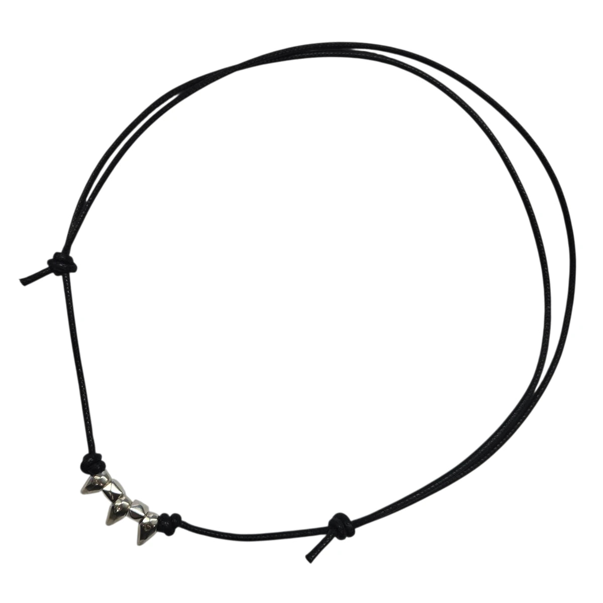 Collana DoDo Cordino Spike Argento