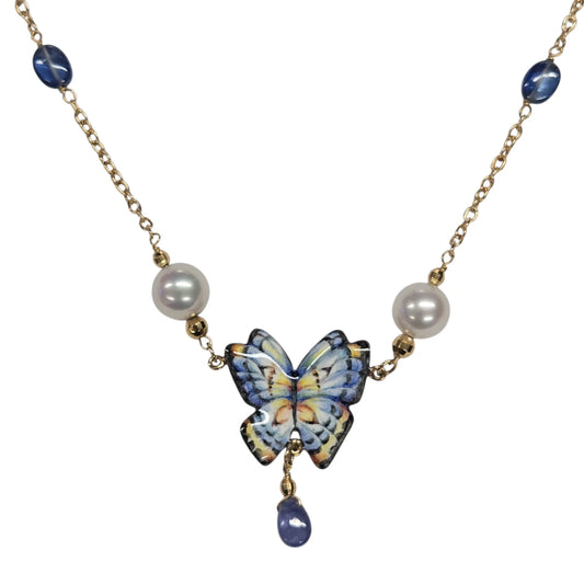 Collana Farfalle Azzurre