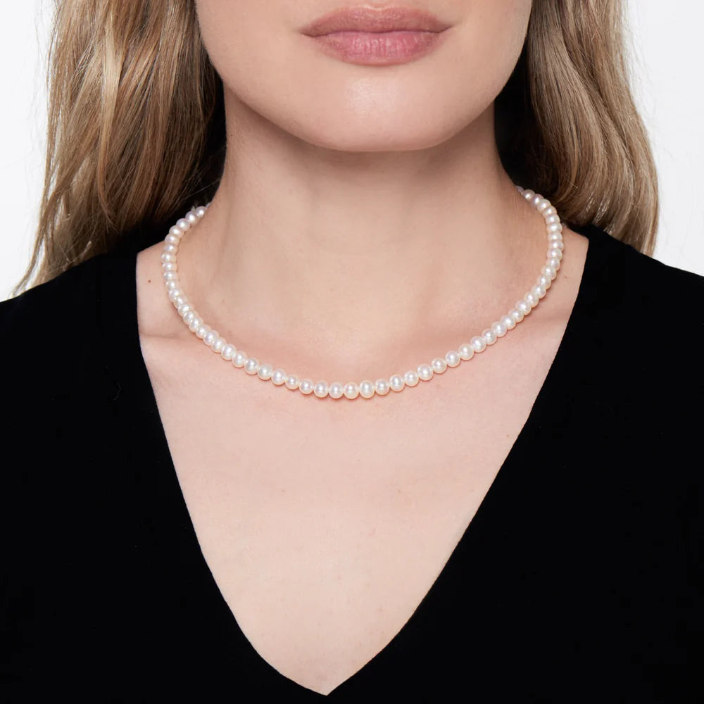 Collana di perle viola e charm Ognibene