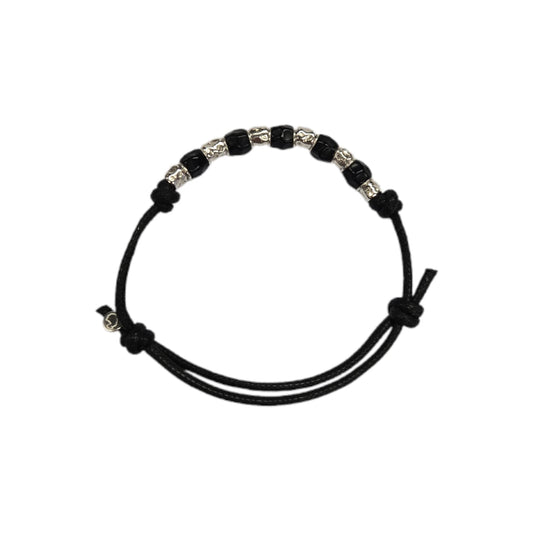 Bracciale Cordino DoDo 5 Granelli Neri