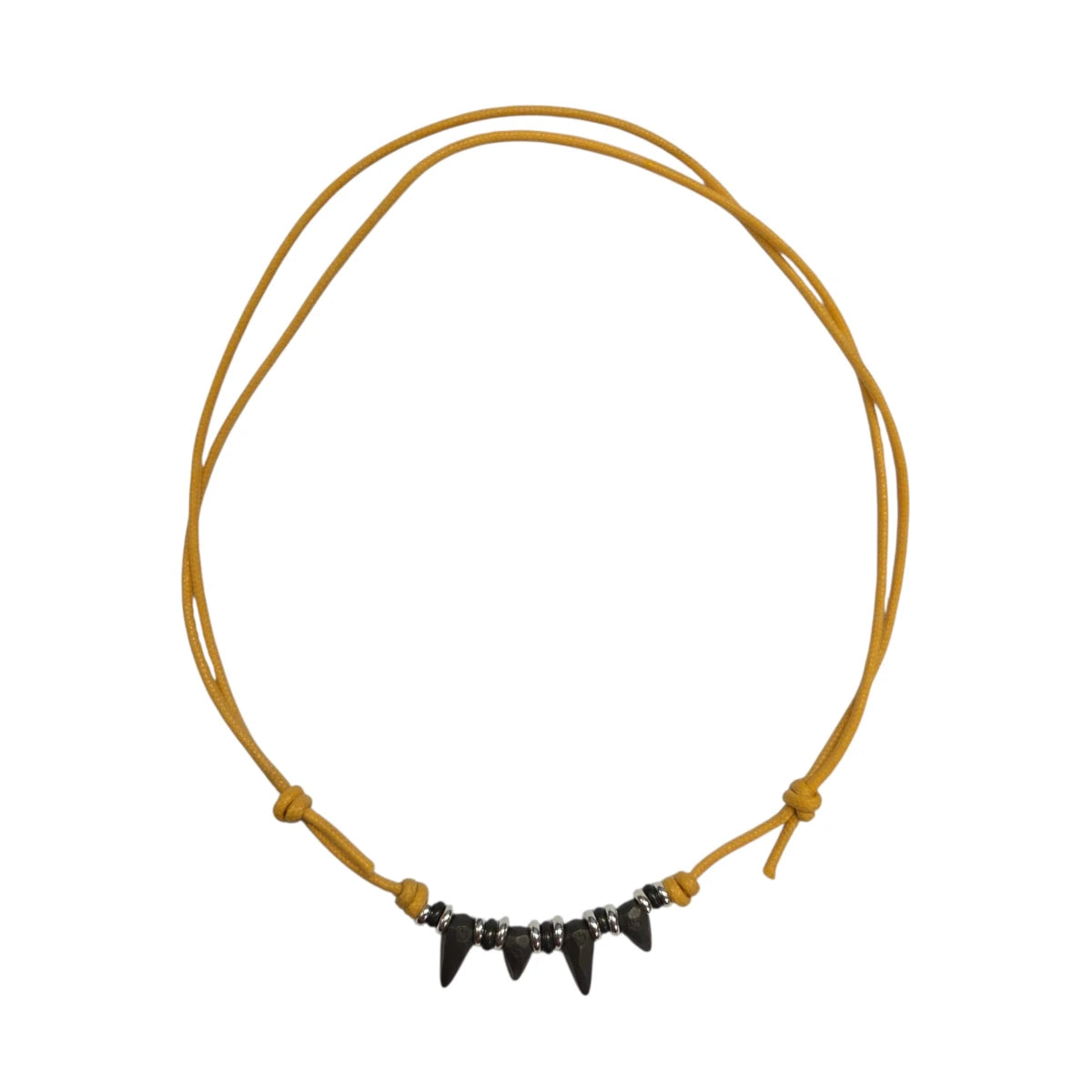 Collana DoDo Cordino Spike e Rondelle