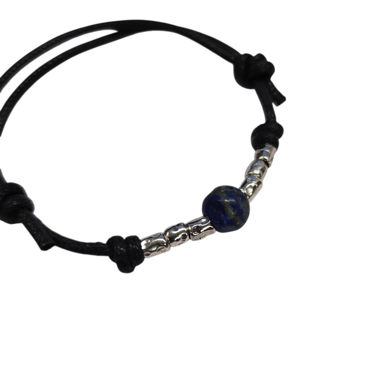 Bracciale Cordino DoDo 6 Granelli e Pepita Lapislazzuli