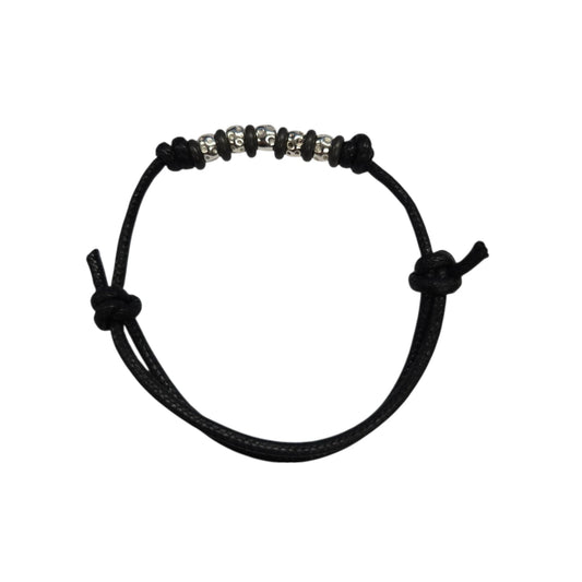 Bracciale Cordino DoDo Granelli e Rondelle Titanio