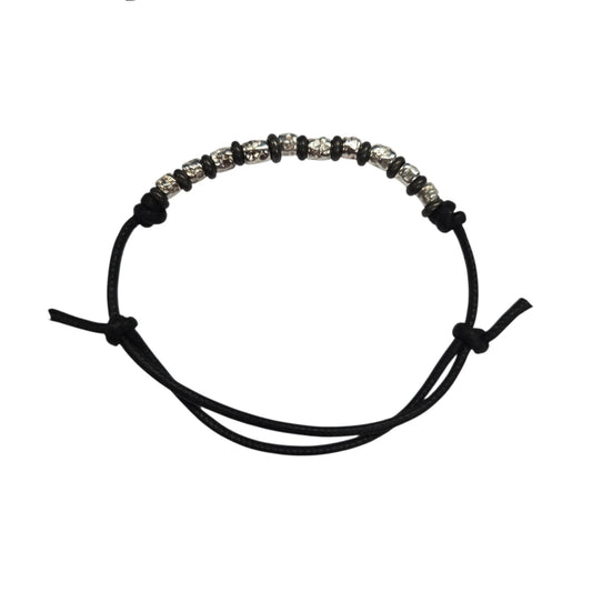 Bracciale Cordino DoDo Granelli e Rondelle Titanio