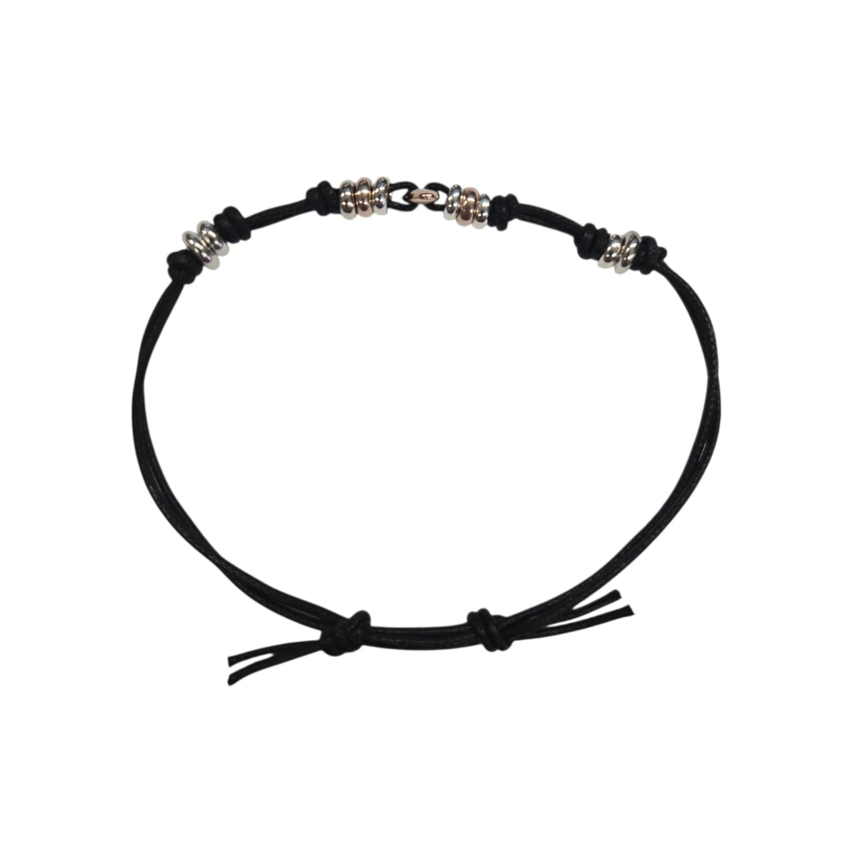 Bracciale Cordino DoDo Chicco di Riso e Rondelle Rosa