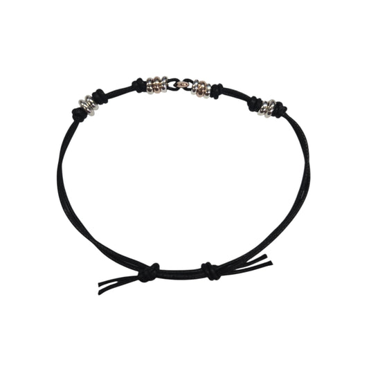 Bracciale Cordino DoDo Chicco di Riso e Rondelle Rosa