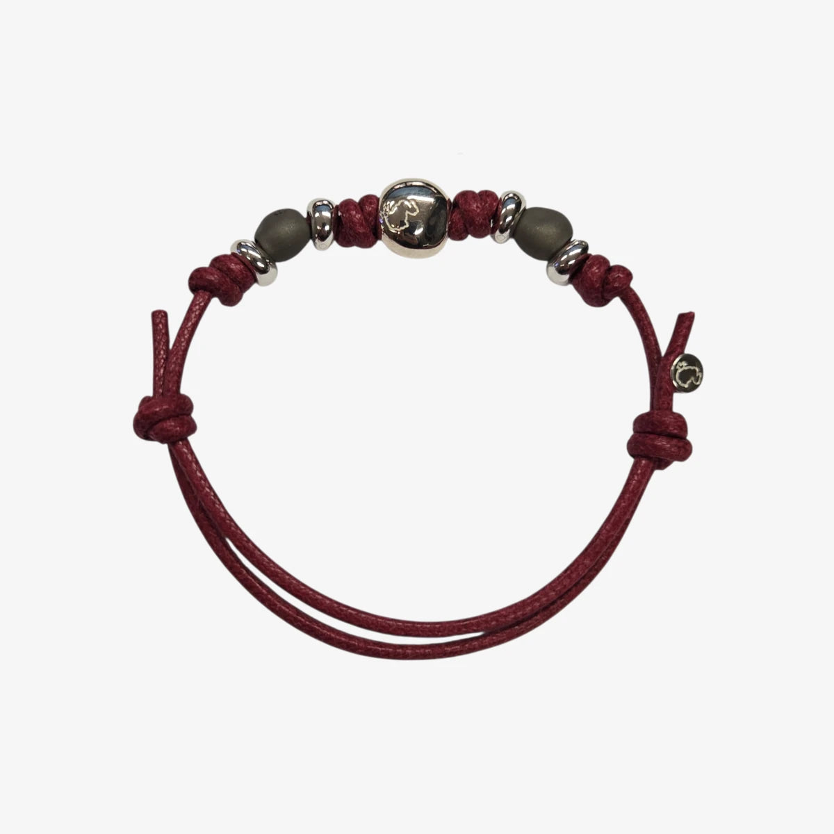 Bracciale Cordino Spesso Pepita e Pepite Titanio