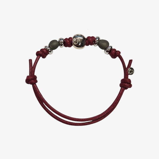 Bracciale Cordino Spesso Pepita e Pepite Titanio