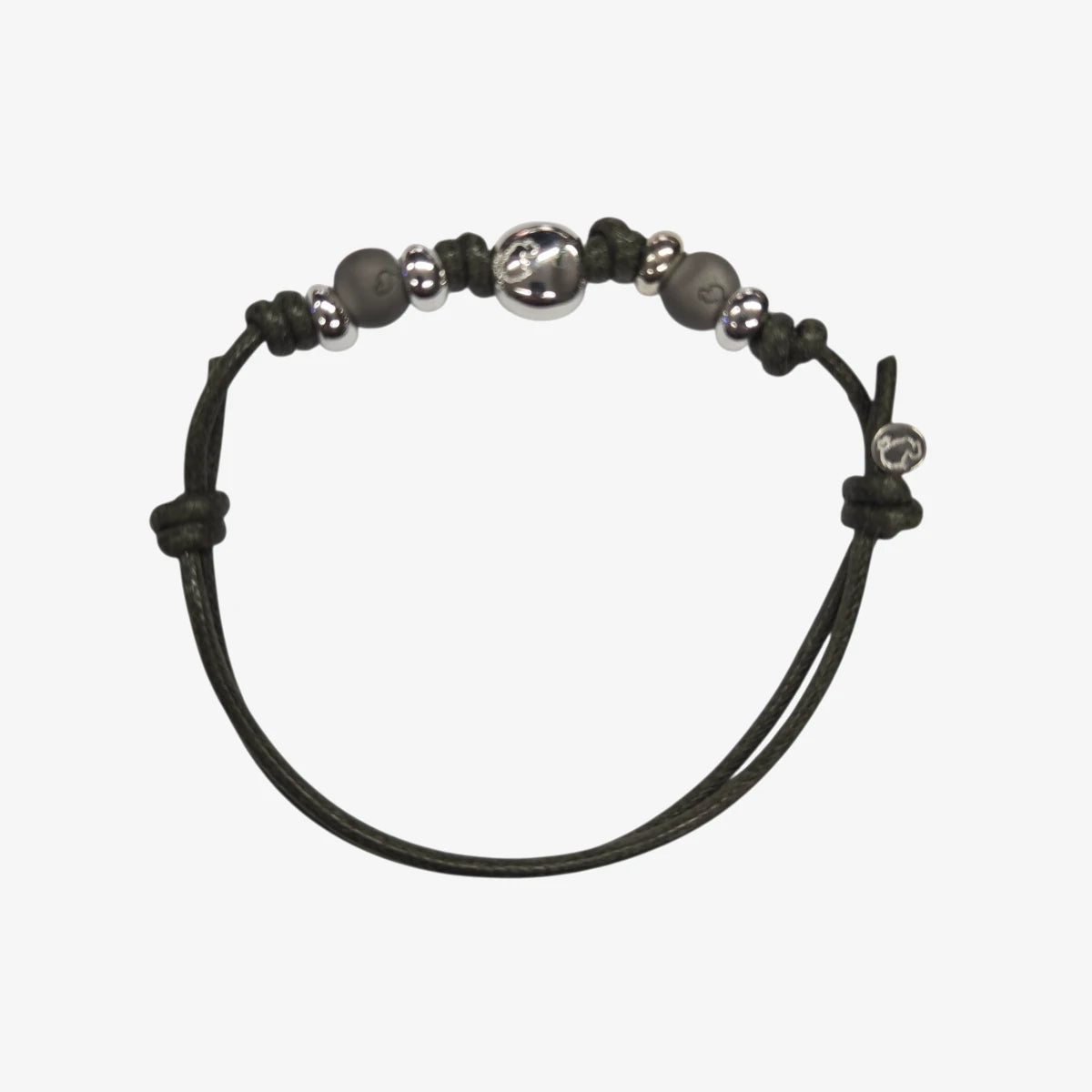 Bracciale Cordino Spesso Pepita e Pepite Titanio