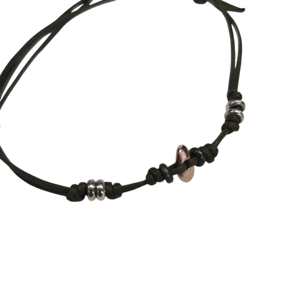 Bracciale Cordino DoDo Chicco di Riso e Rondelle