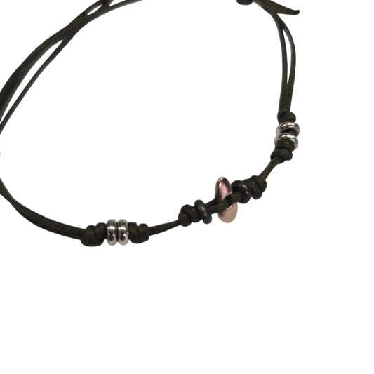 Bracciale Cordino DoDo Chicco di Riso e Rondelle